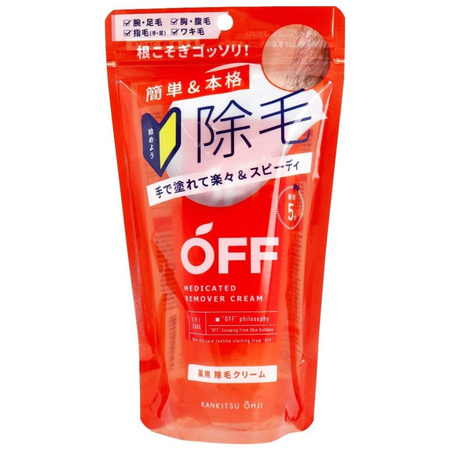 KANKITSU OHJI Gyógyszeres szőrtelenítő krém 180 g